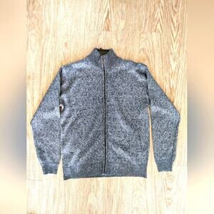 NWT Thomas Payne Full Zip Blue Sweater/ Jacket Plaid Lined Men's Large